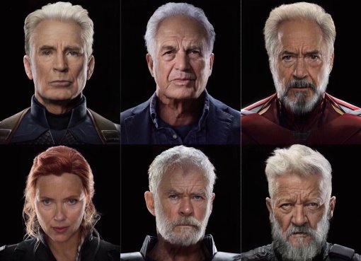«Тор похож на Харрисона Форда»: в сети обсуждают портреты состарившихся Мстителей