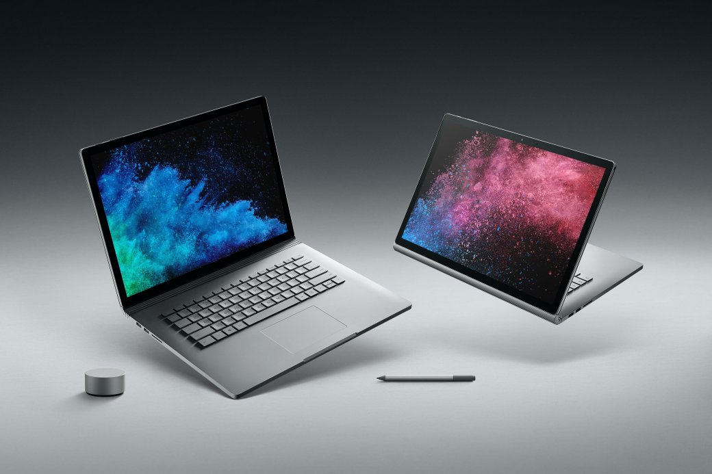 Microsoft представила стильные и мощные ультрабуки Surface Book 2. - Изображение 1