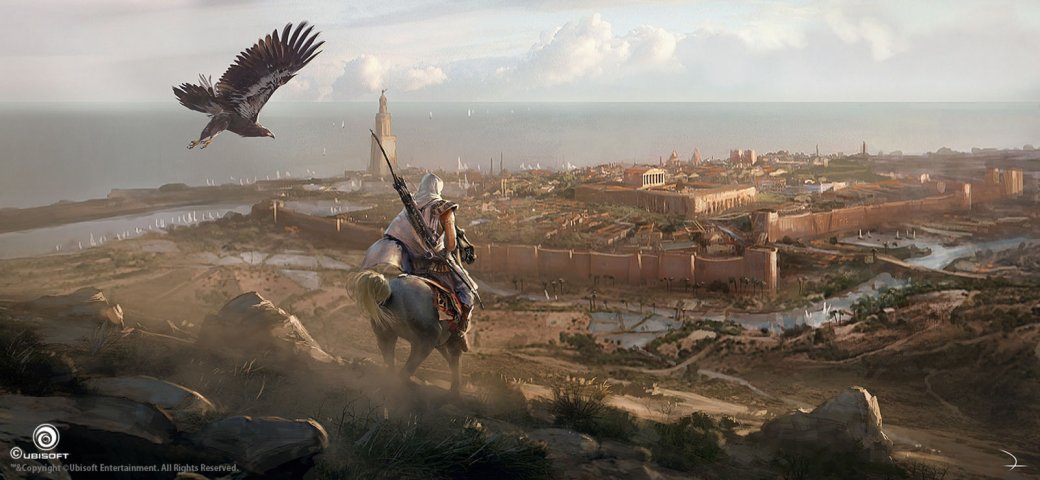 Потрясающие виды Древнего Египта (и не только) на концепт-артах Assassinʼs Creed: Origins. - Изображение 7