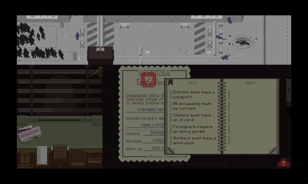 Нужно ли убивать человека в красном papers please