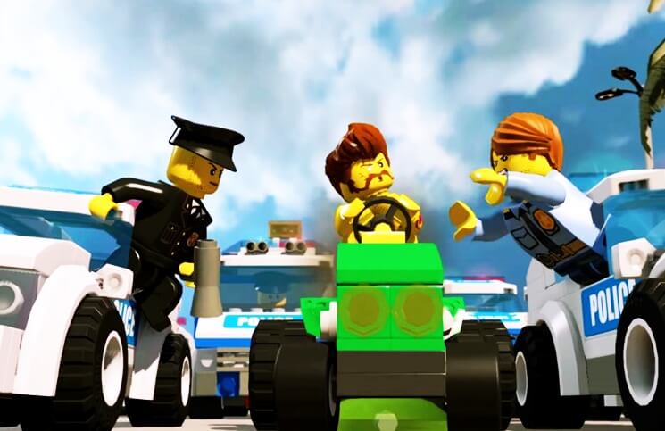 Совместить GTA и LEGO? Нет ничего проще, как показывает нам это видео